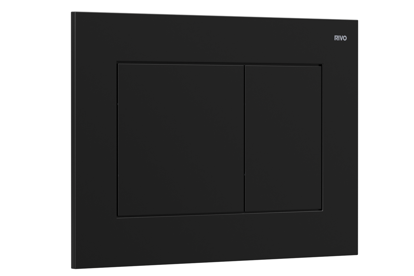RIVO 302005 Touch Line Пластиковая панель смыва унитаза для системы двойного смыва, черный матовый