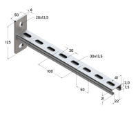 TERMOCLIP 09371003 Монтажная консоль ТСА 41x21x400, 2 мм