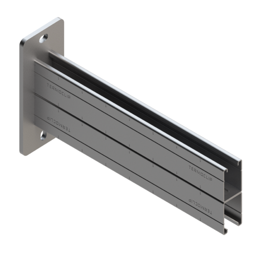 TERMOCLIP 09373201 Консоль сдвоенная 41x124x1000, 2,5 мм